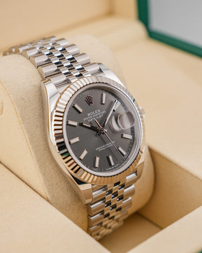 Rolex Datejust 41mm Fluted Bezel Rhodium Dial 2026