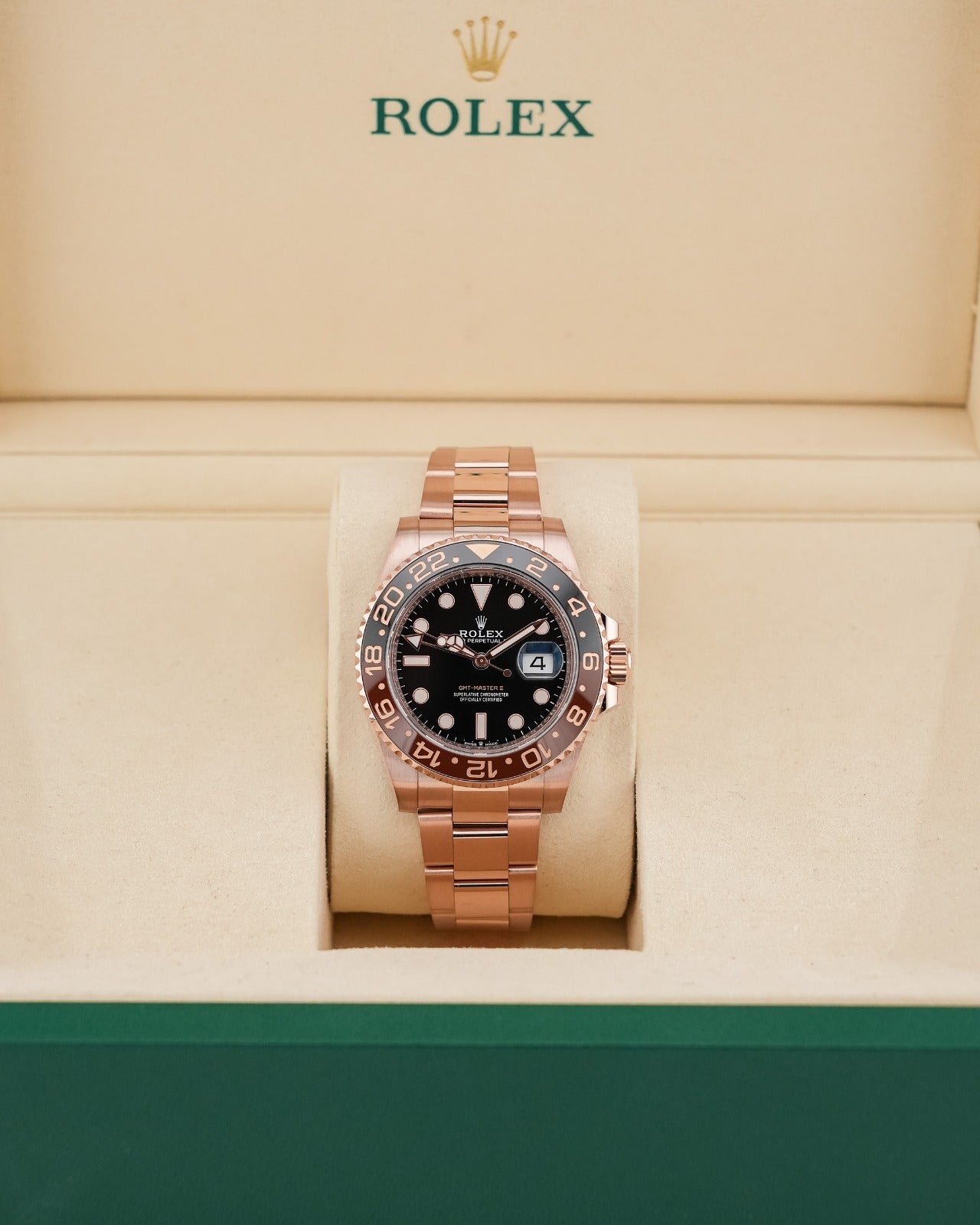 Rolex GMT-Master II RoseGold “Root Beer" 2022