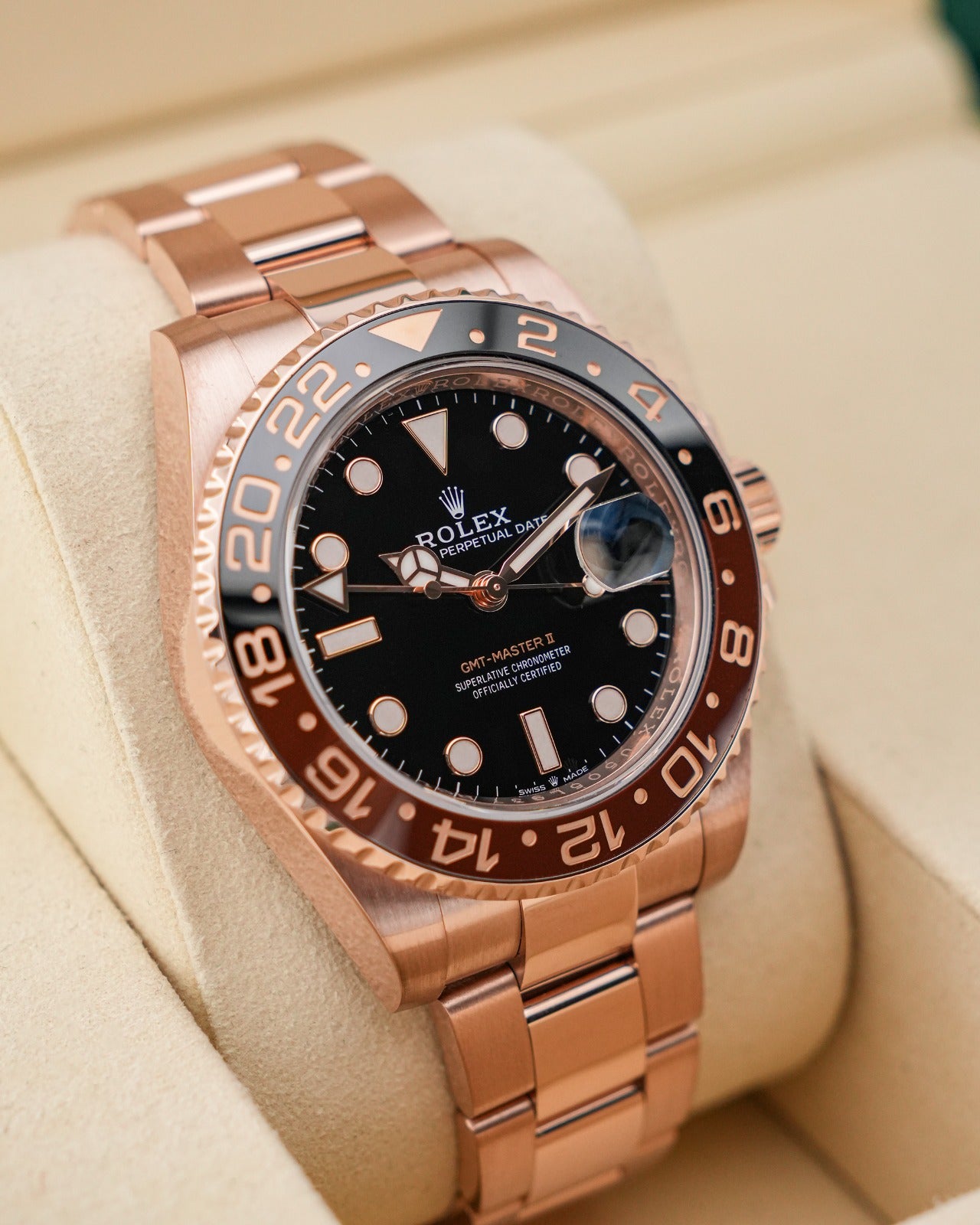Rolex GMT-Master II RoseGold “Root Beer" 2022