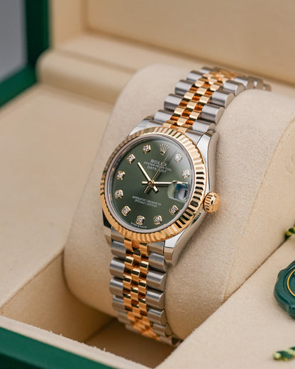 Rolex Datejust 31mm Steel & YellowGold Green Diamond Dial Jubilee 2026