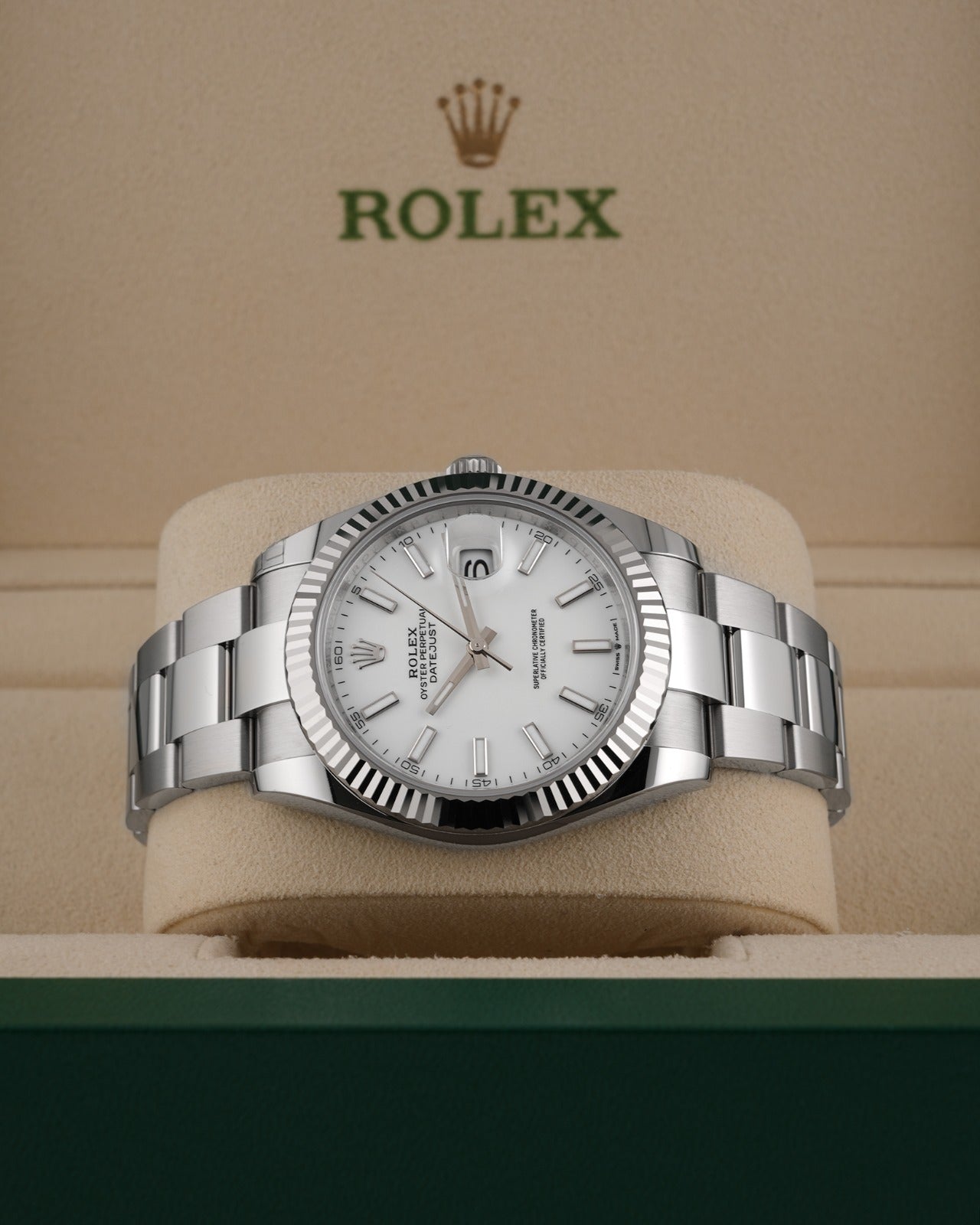 Rolex Datejust 41mm Fluted Bezel White Dial Oyster 2026