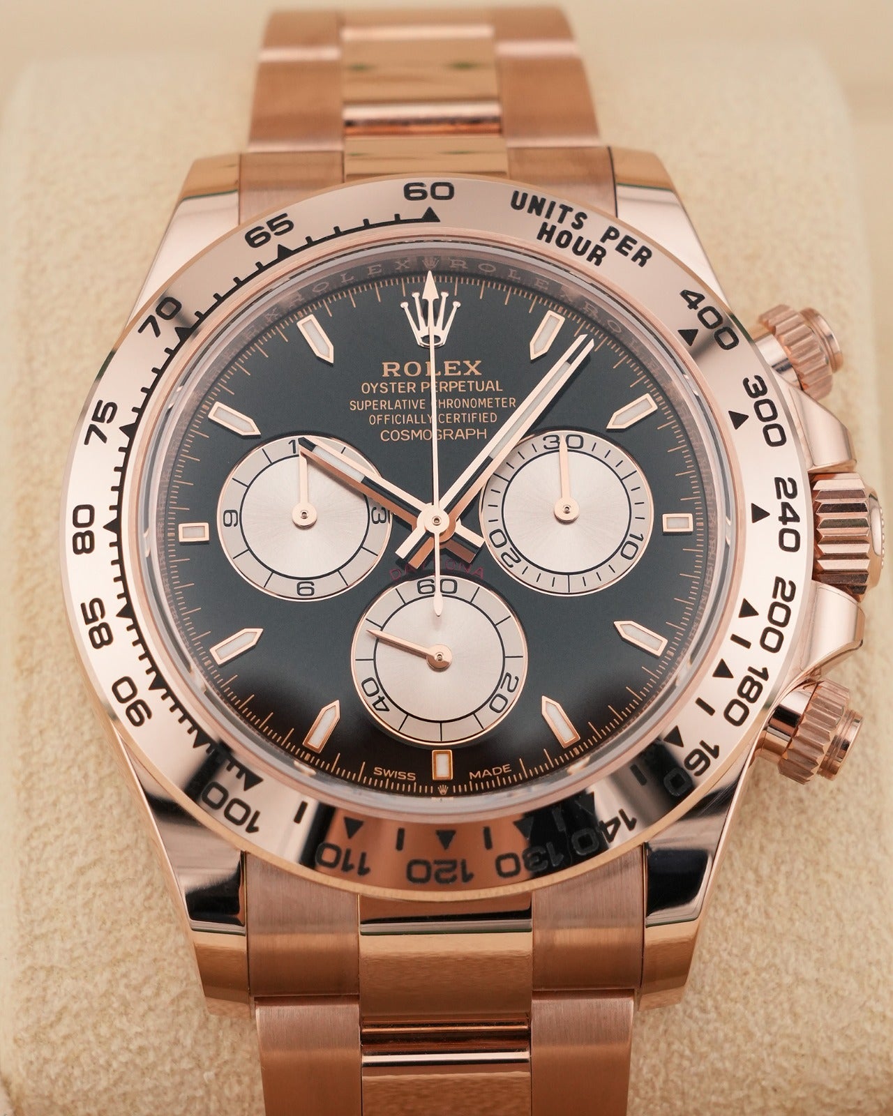 Rolex Cosmograph Daytona RoseGold black and Sundust dial Brand new 2026