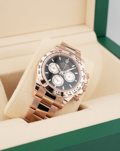 Rolex Cosmograph Daytona RoseGold black and Sundust dial Brand new 2026