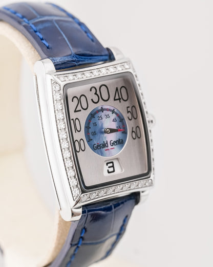 Gerald Genta Mother Of Pearl Center Dial jumping Hours