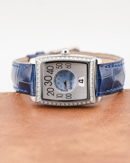 Gerald Genta Mother Of Pearl Center Dial jumping Hours