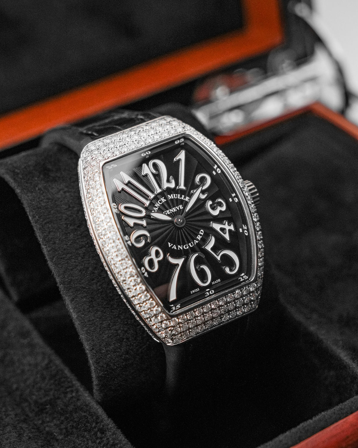 Franck Muller Vanguard 32mm Black Diamond afterset - HOURLY 