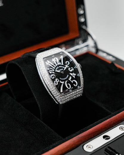 Franck Muller Vanguard 32mm Black Diamond afterset - HOURLY 