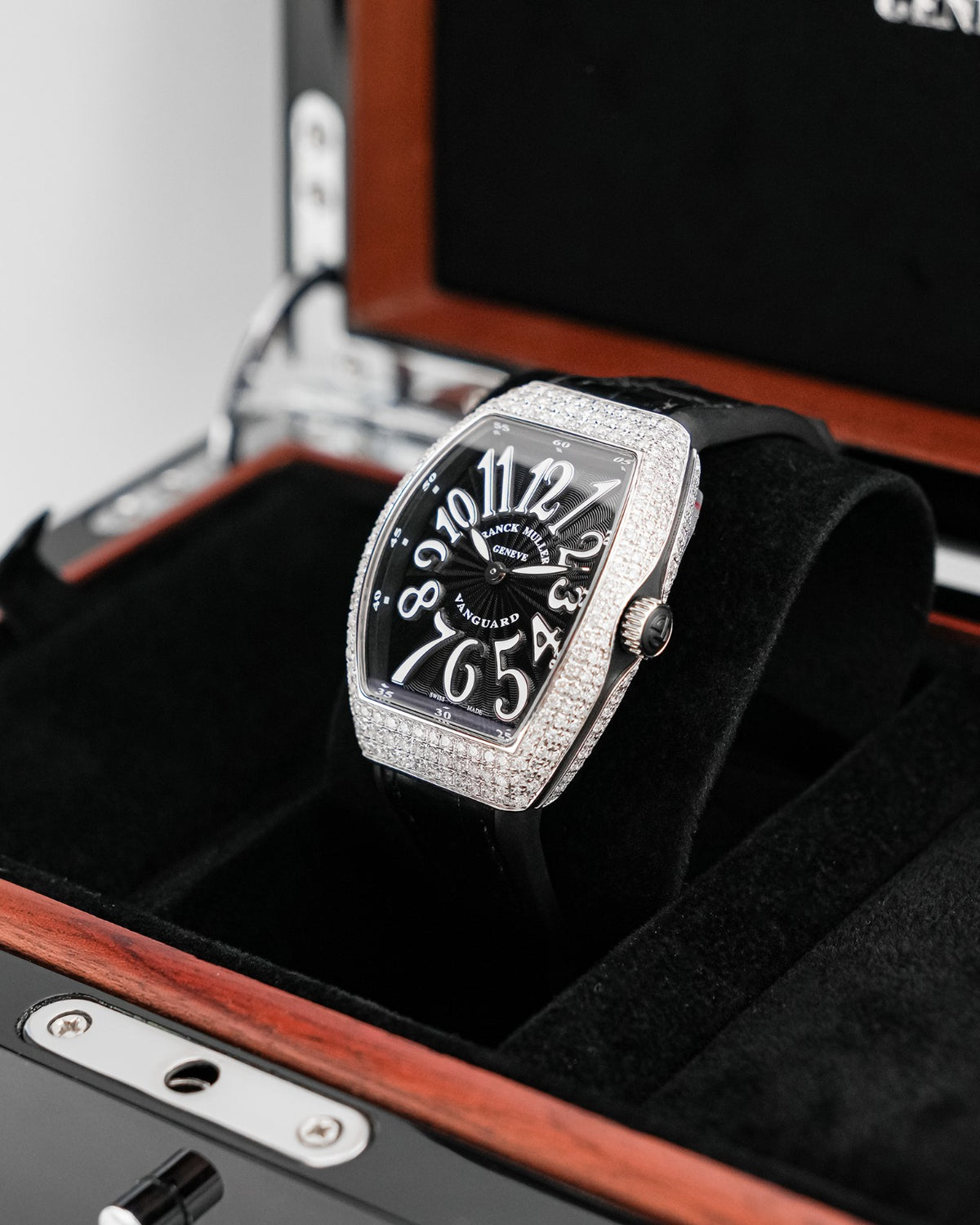 Franck Muller Vanguard 32mm Black Diamond afterset - HOURLY 