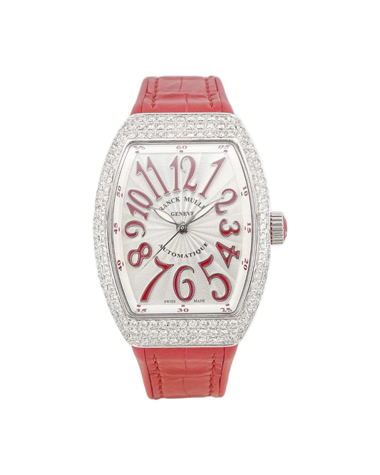 Franck Muller Vanguard 32mm Red Diamond Automatic afterset