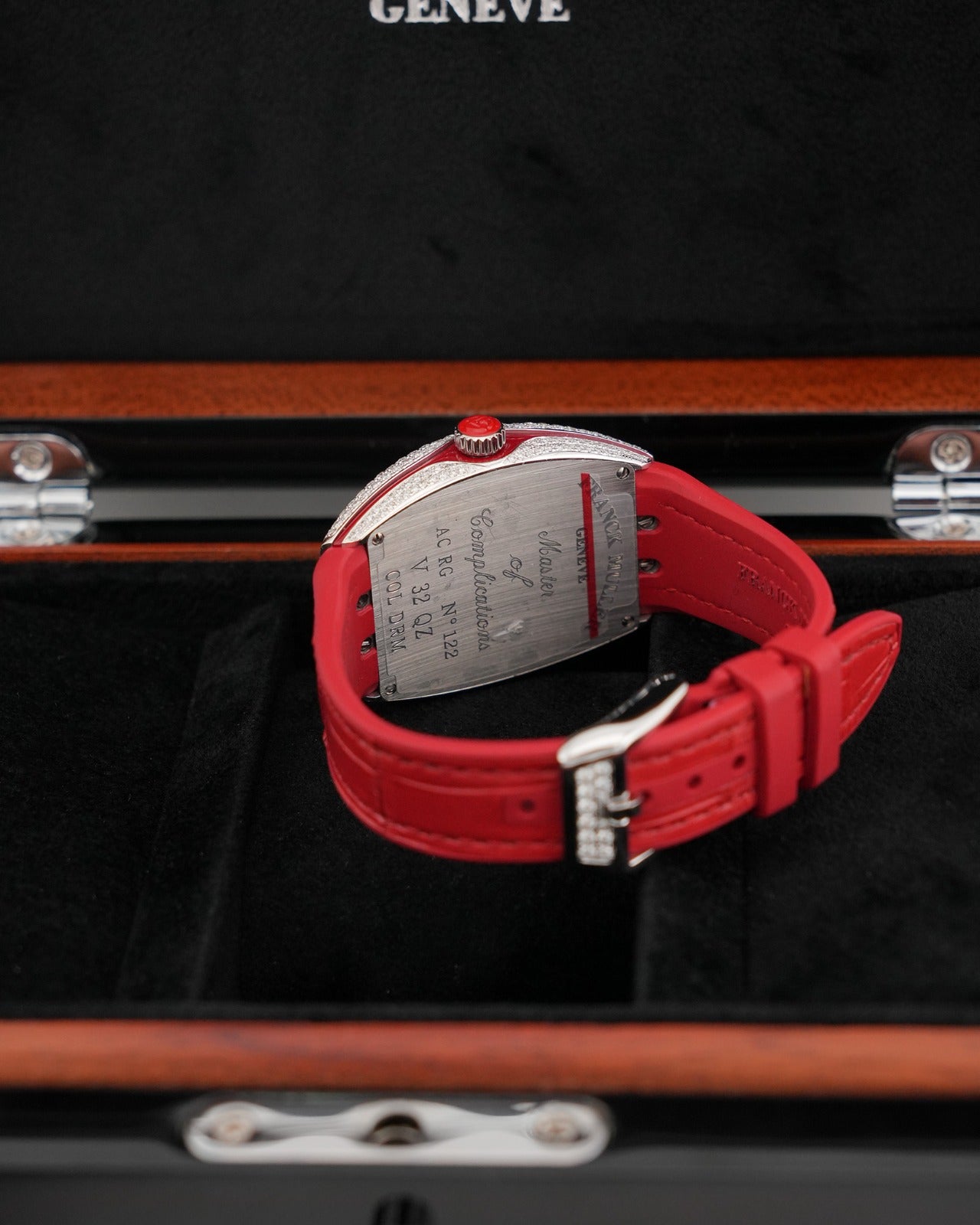 Franck Muller Vanguard 32mm Color dreams Red Diamond afterset