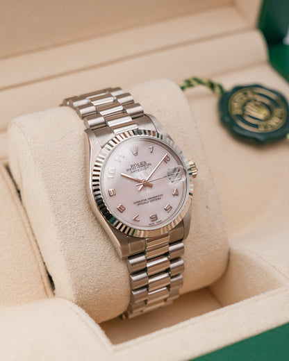 Rolex Datejust 31mm WhiteGold Mother Of Pearl dial - HOURLY 