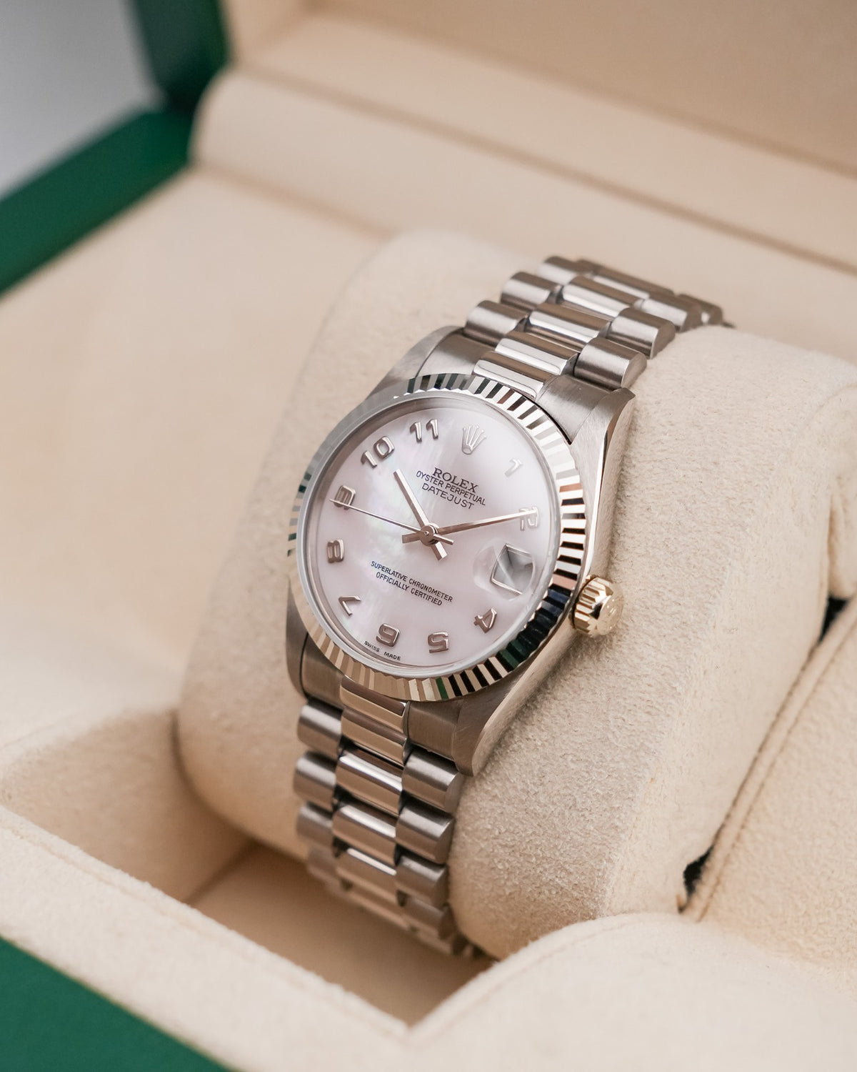 Rolex Datejust 31mm WhiteGold Mother Of Pearl dial - HOURLY 