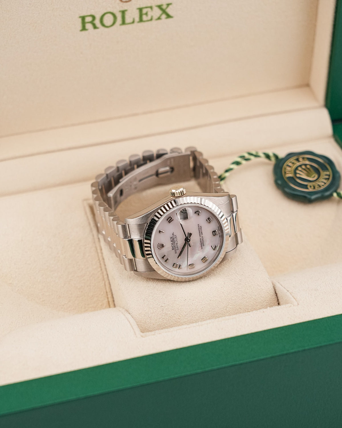 Rolex Datejust 31mm WhiteGold Mother Of Pearl dial - HOURLY 