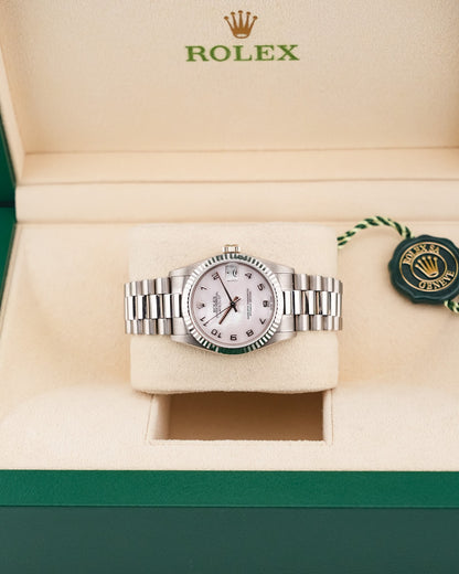Rolex Datejust 31mm WhiteGold Mother Of Pearl dial - HOURLY 