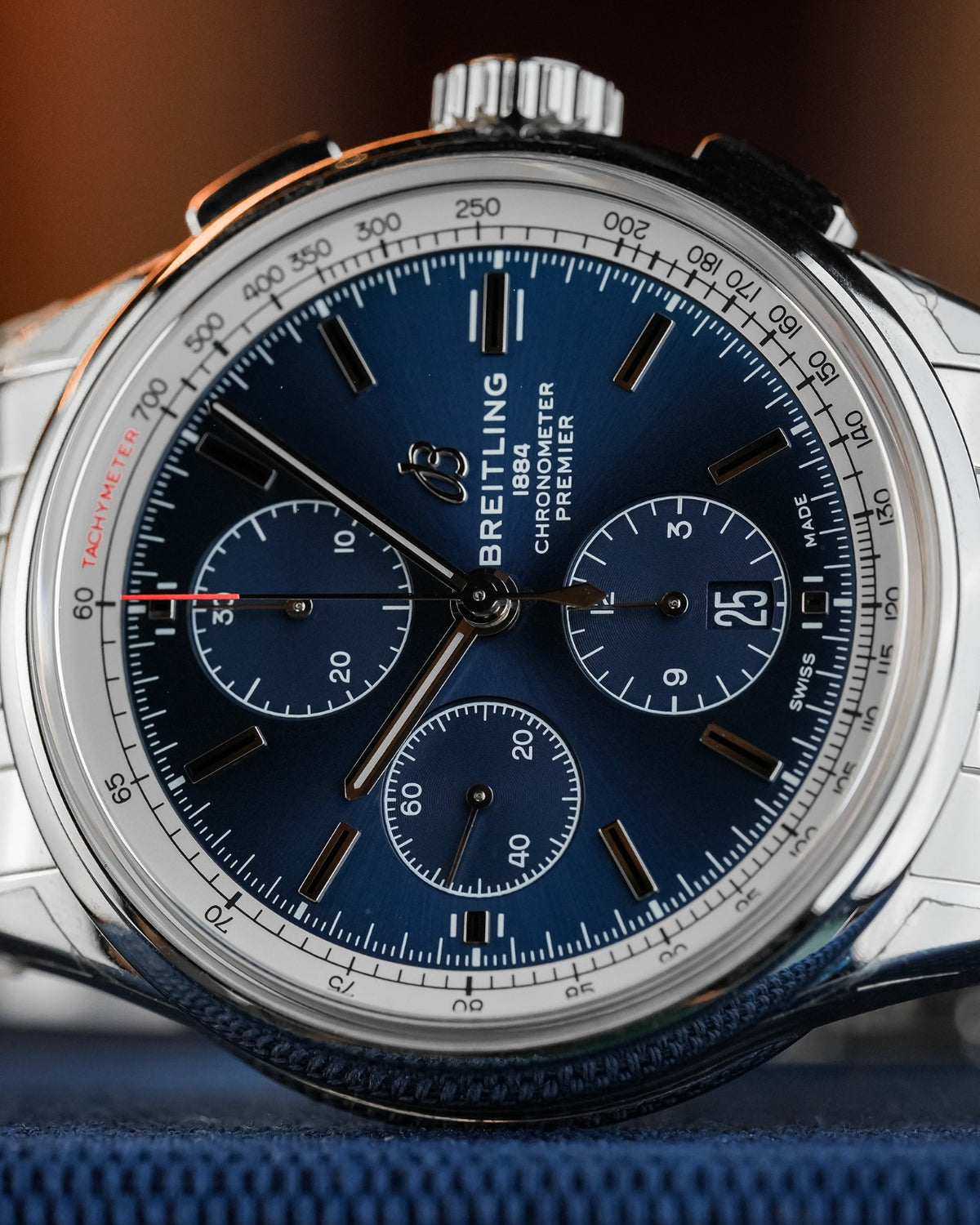 Breitling Premier Chrono 42mm Steel Blue Dial Unworn 2021