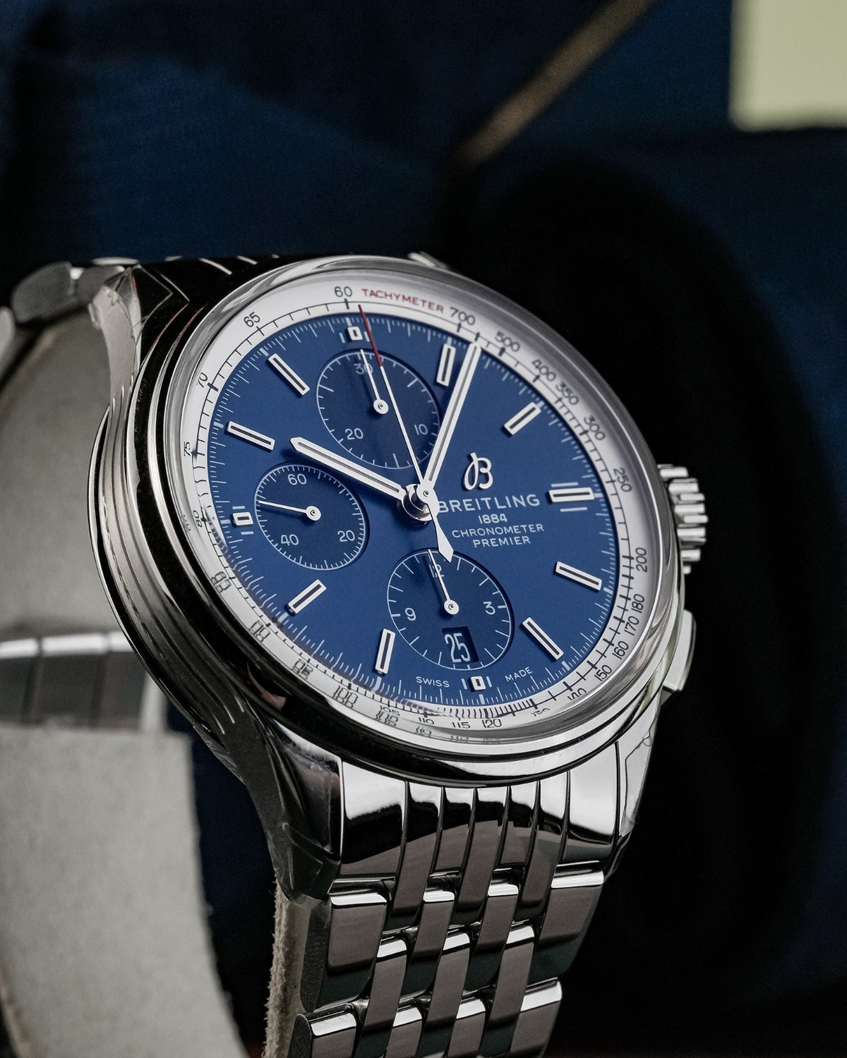 Breitling Premier Chrono 42mm Steel Blue Dial Unworn 2021