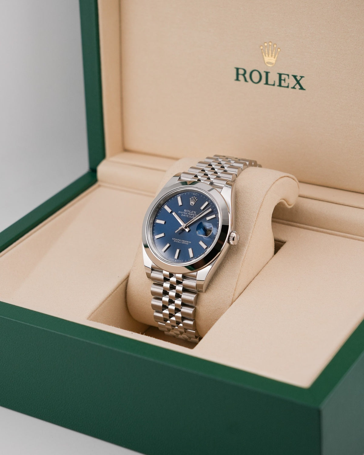 Rolex Datejust 41mm Stainless Steel Blue Index Dial Jubilee 2026
