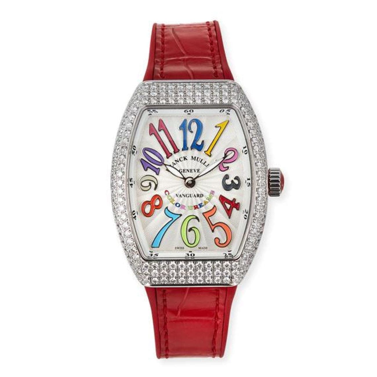 Franck Muller Vanguard 32mm Color dreams Red Diamond afterset