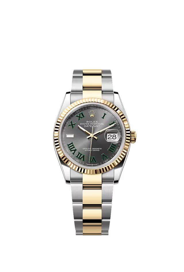 Rolex Datejust 36mm Steel & Gold Wimbeldon Dial Oyster 2022