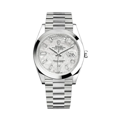 Rolex Day-Date Platinum 40mm Meteorite Diamond Dial 2022